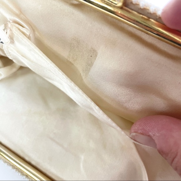 Vintage Handmade Beaded Kiss Lock Evening Hand Bag - Picture 12 of 15